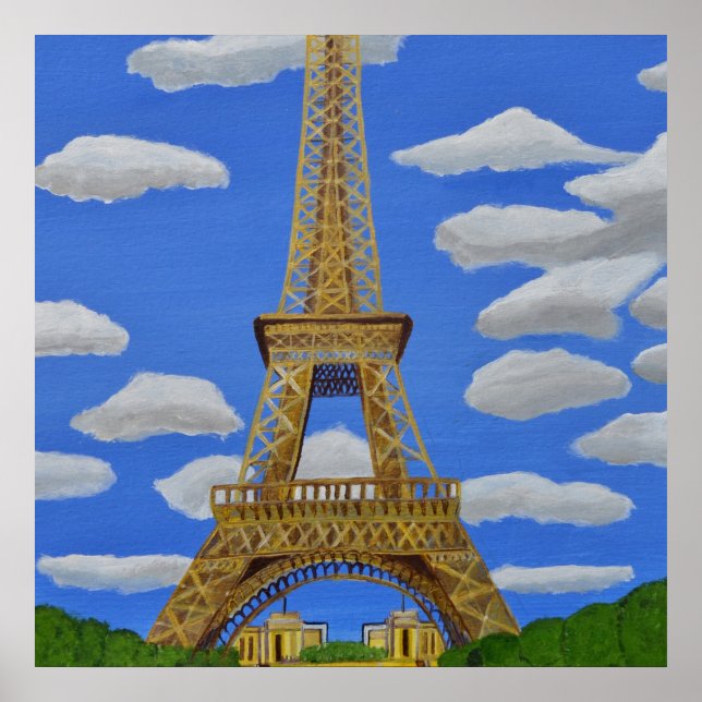 Poster da Torre Eiffel (Frente)