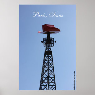 Poster da torre Eiffel de Paris, Texas