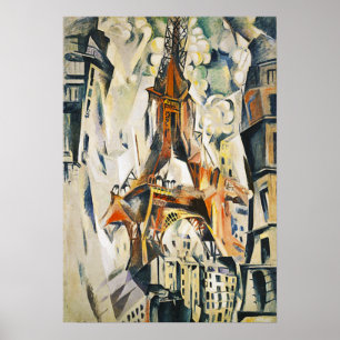 Poster da torre Eiffel de Robert Delaunay