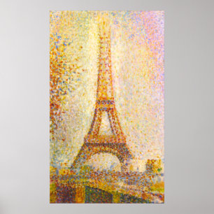 Poster da torre Eiffel de Seurat