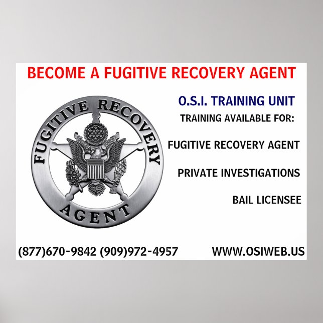 Poster DA UNIDADE DE TREINAMENTO DO O.S.I. (Frente)