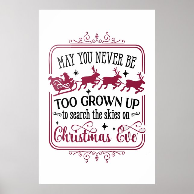 Poster da véspera de Natal (Frente)