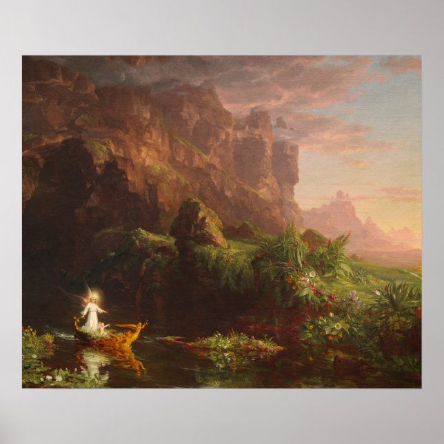 Poster da Viagem da Infância, Thomas Cole (Frente)