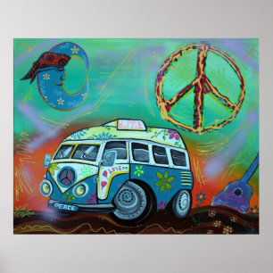 Poster da viagem do Hippie