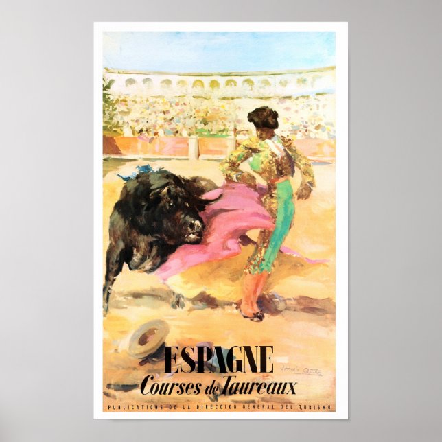 Poster da Viagens vintage do Matador Restaurada (Frente)