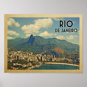 Poster da Viagens vintage do Rio de Janeiro