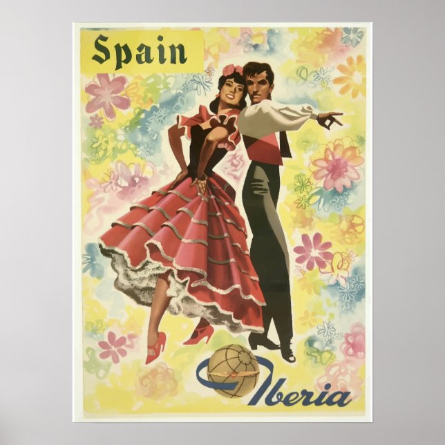Poster da Viagens vintage espanha (Frente)