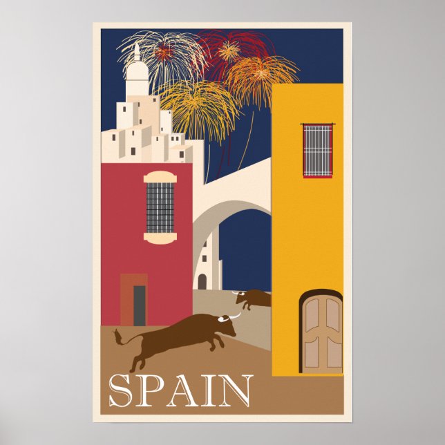 Poster da Viagens vintage espanha (Frente)