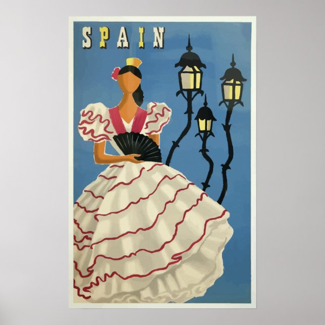 Poster da Viagens vintage espanha (Frente)