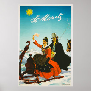 Poster da Viagens vintage suiça