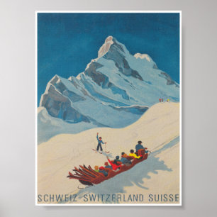 Poster da Viagens vintage traseira trópica de Sui