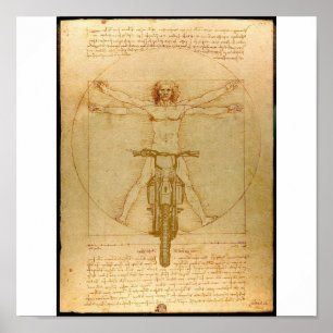 Póster Da Vinci Dirt Bike Motocross Supercross Freestyle