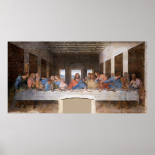 Poster Da Vinci é o último jantar