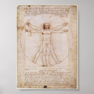 Póster Da Vinci: Homem de Vitruvian