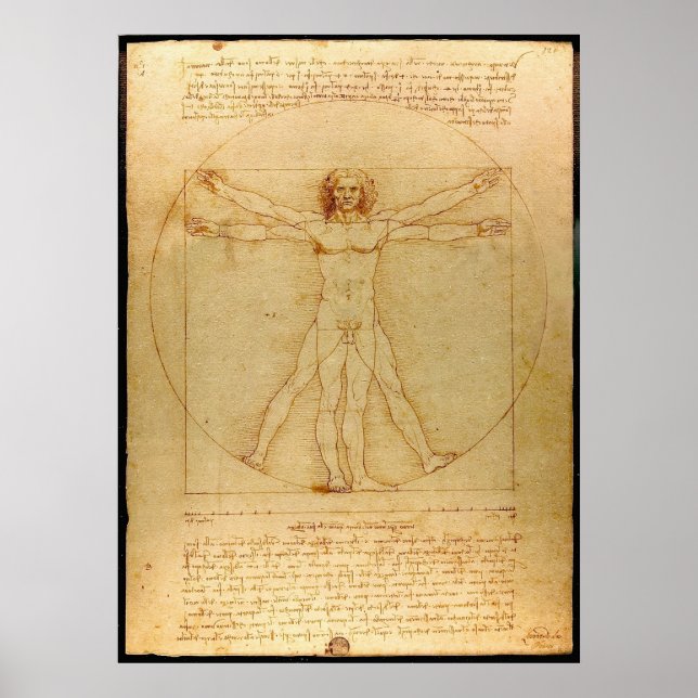 Póster Da Vinci Vitruve Luc Viatour (Frente)