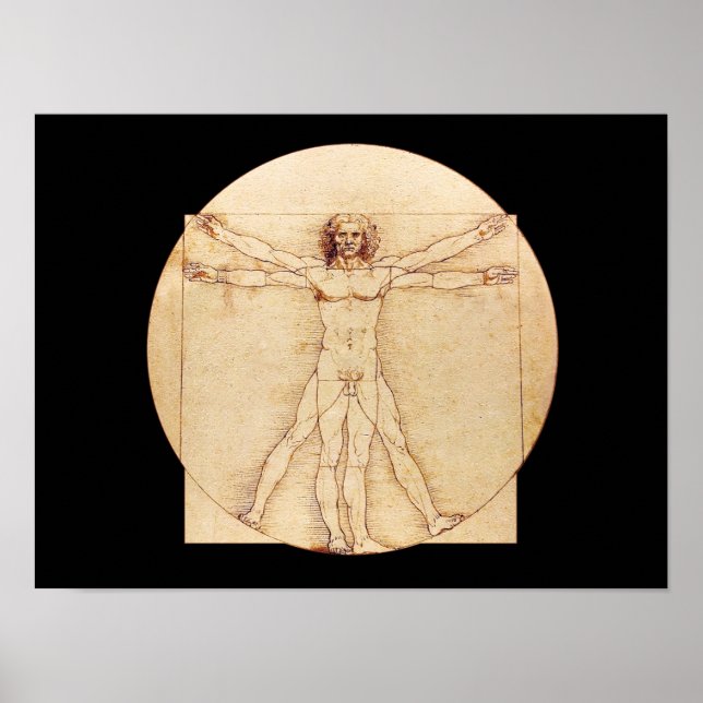 Poster Da Vinci Vitruvian Man (Frente)