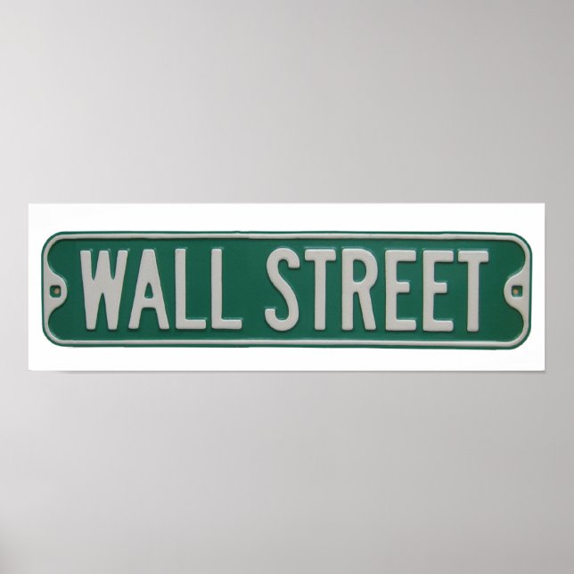 Poster da Wall Street (Frente)