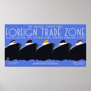 Poster da zona de comércio externo