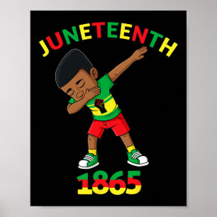 Poster Dabbing Black King 1865 Brown Skin Boys