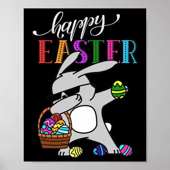 Poster Dabbing Bunny Day Outdoor (Frente)