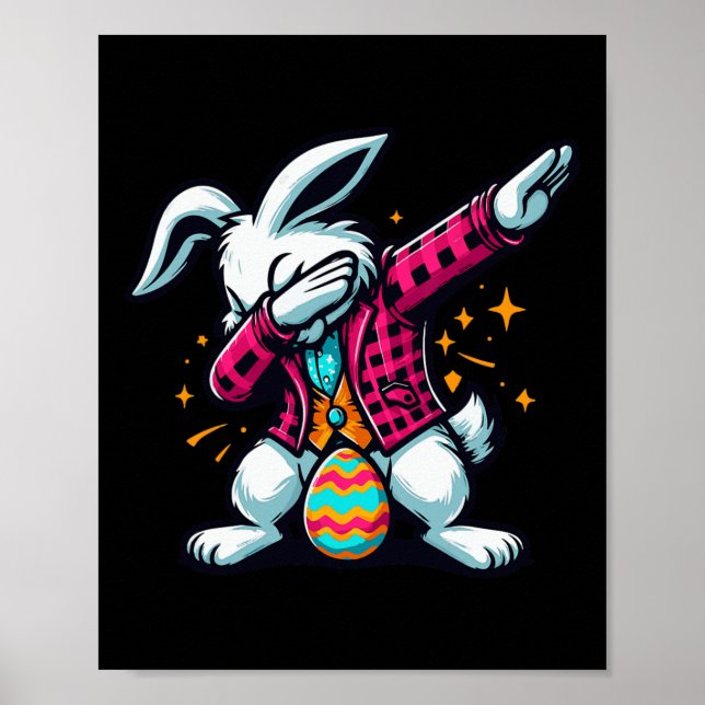 Poster Dabbing Easter Bunny (Frente)