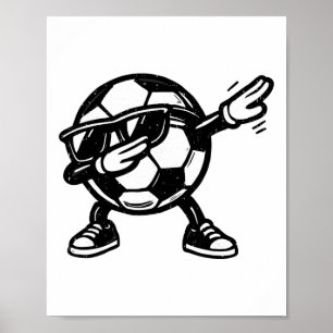 Poster Dabbing Futebol Ll Esportes Divertidos Jogador Dab