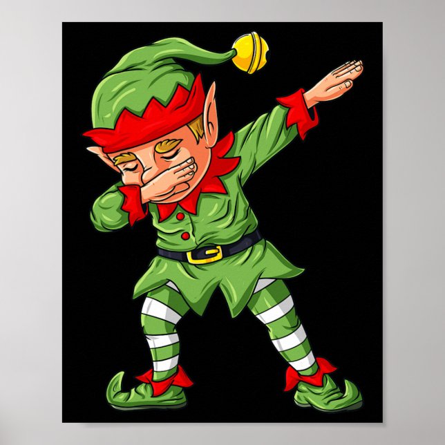 Poster Dabbing Halloween Skeleton Zombie Scary Pumpkin Va (Frente)