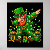 Dabbing Leprechaun Presentes Divertidos Homens Cri