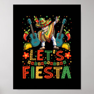 Poster Dabbing Mexicano Cinco de Mayo Women and Men