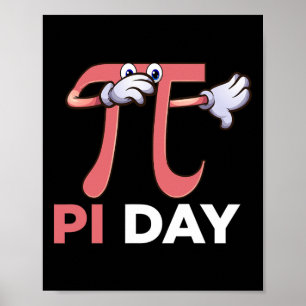 Poster Dabbing Pi Math Stem Gift 3,14 Pi Day