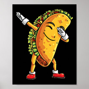 Poster Dabbing Taco Cinco De Mayo Funny Boys Men Mexicano