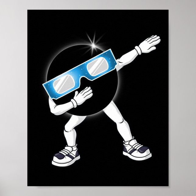 Poster Dabbing Total Solar Eclipse 2024 Totality Dab Boys (Frente)