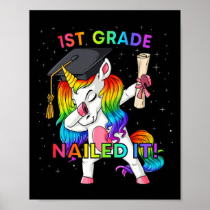 Poster Dabbing Unicorn 1rua Graduation Gir