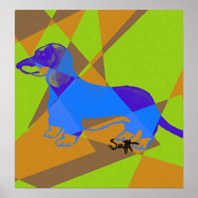 Póster Dachshund (Frente)