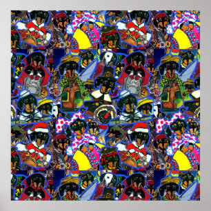 Poster Dachshund Cartoons