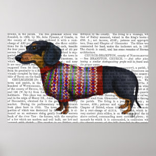 Poster Dachshund Com Doce