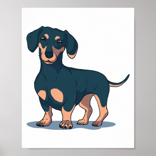 POSTER DACHSHUND DOG (Frente)