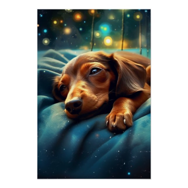 Póster Dachshund Dreams (Frente)