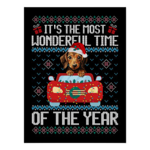 Póster Dachshund É a época mais maravilhosa do tempo