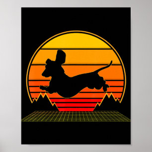 Poster Dachshund Gift   Presentes De Pão De Cão