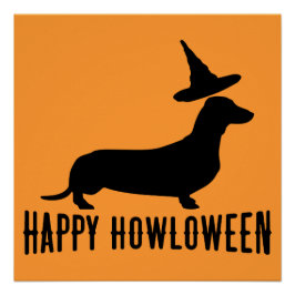 Póster Dachshund Happy Howloween Perfect Poster