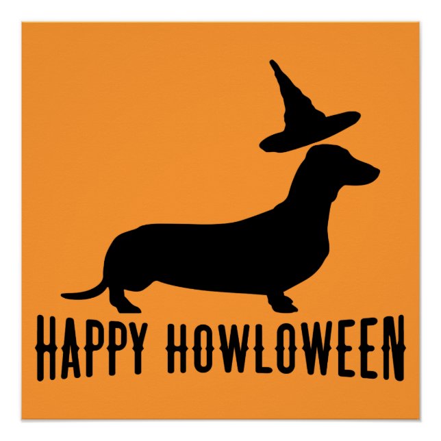 Póster Dachshund Happy Howloween Perfect Poster (Frente)