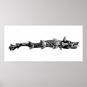 Póster dacia wolf cobra flag