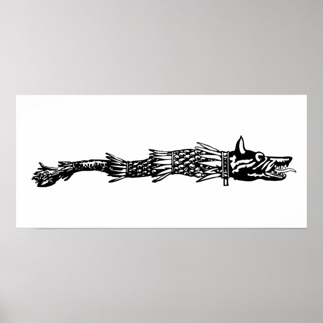 Póster dacia wolf cobra flag (Frente)