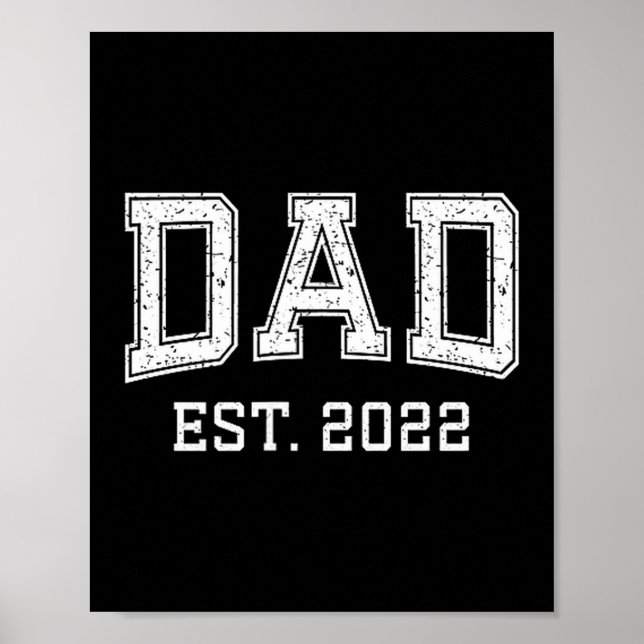 Poster Dad Est 2022 Dad D Fathers Day Ized  (Frente)