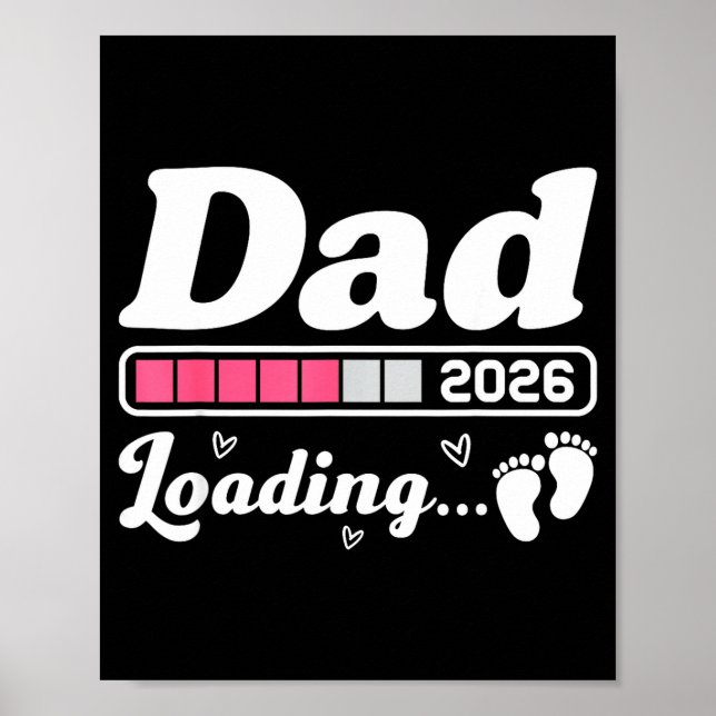 Poster Dad To Be 2026 Loading Nk Pregnancy Reveal New Dad (Frente)