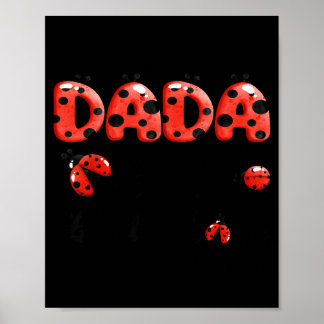 Poster Dada da pequena senhora aniversariante joaninha am