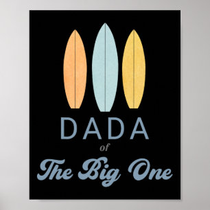 Poster Dada O Grande Um Surf 1º Aniversário Família Combi