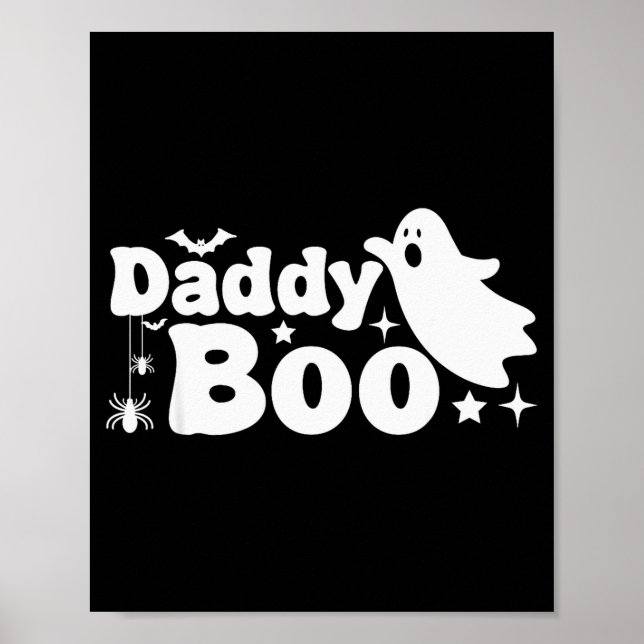 Poster Daddy Boo Funny Ghost Halloween Family Matching  (Frente)