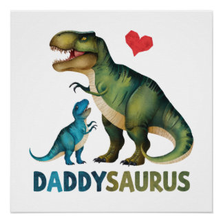 Póster Daddysaurus